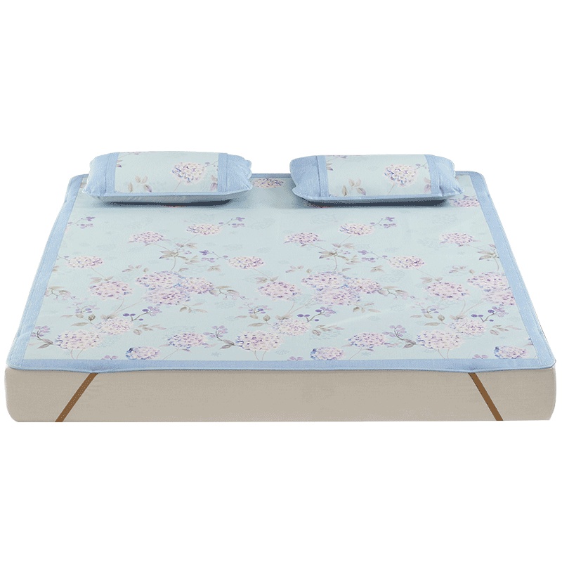 梦洁家纺夏季冰丝席三件套折叠空调软席1.8米床双人1.5米席子