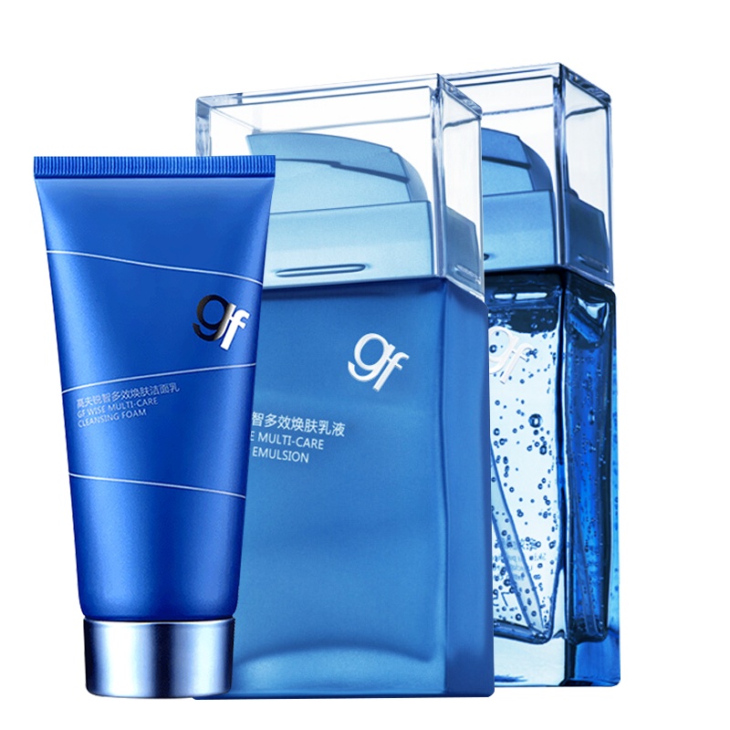 男士护肤套装 GF高夫高夫锐智多效焕肤水乳液洁面套装控油保湿水清爽不油腻