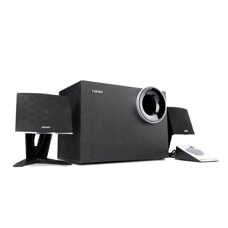 Edifier/漫步者 R208PF 音箱2.1声道低音炮重低音多媒体台式音箱 黑色