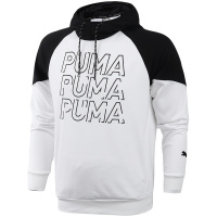 PUMA彪马男装运动服经典logo休闲百搭套头连帽卫衣582817