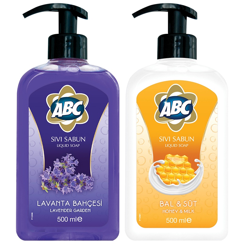 [欧洲进口组合装]ABC 薰衣草香500g+蜂蜜牛奶香500g 皂液高浓度多功能洗衣液(内衣专用)