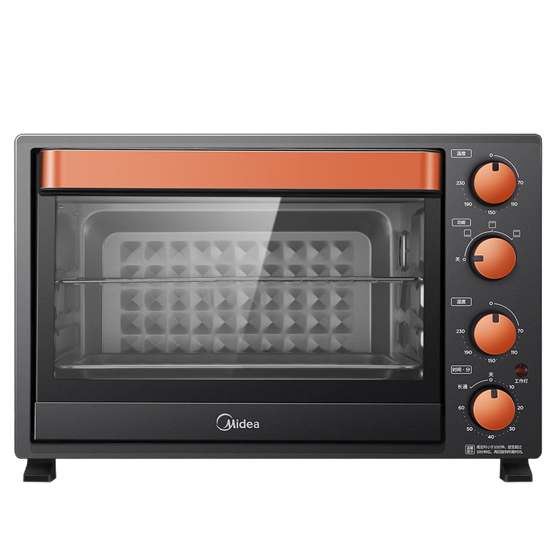 美的（Midea）电烤箱 T3-L326B 四层烤位烤箱 黑色（台）