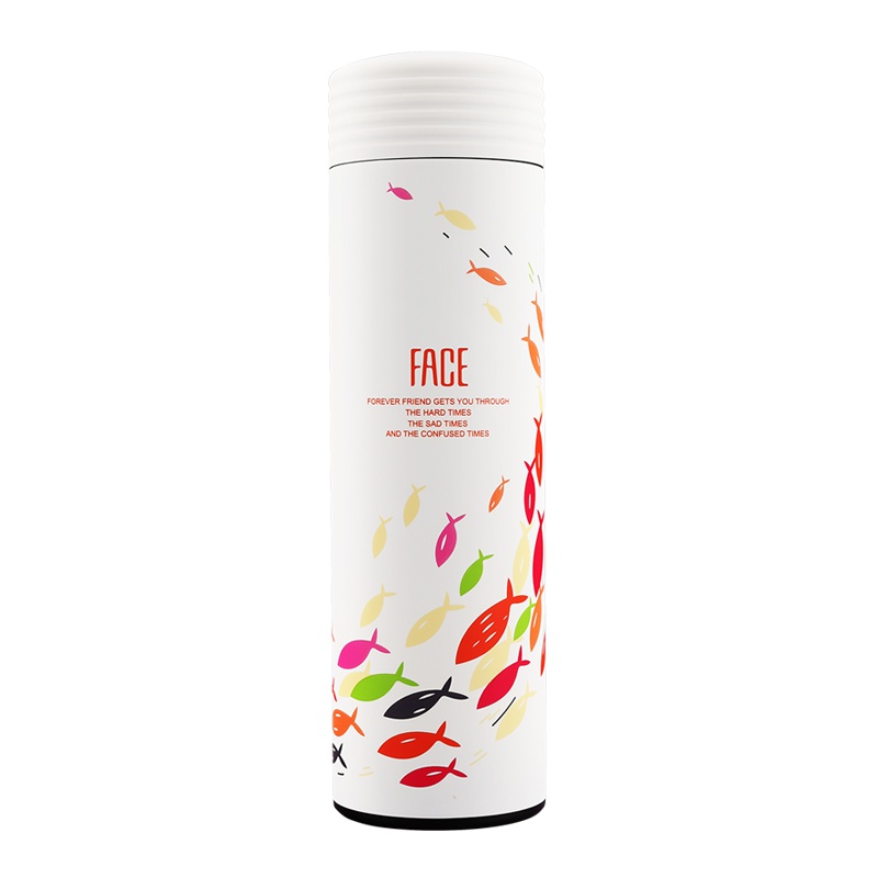 face保温杯男女304不锈钢水杯子学生情侣便携韩版清新文艺泡茶杯