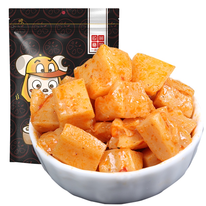 一品巷子 黑鸭味香卤莲藕208g*5袋麻辣味卤味休闲零食