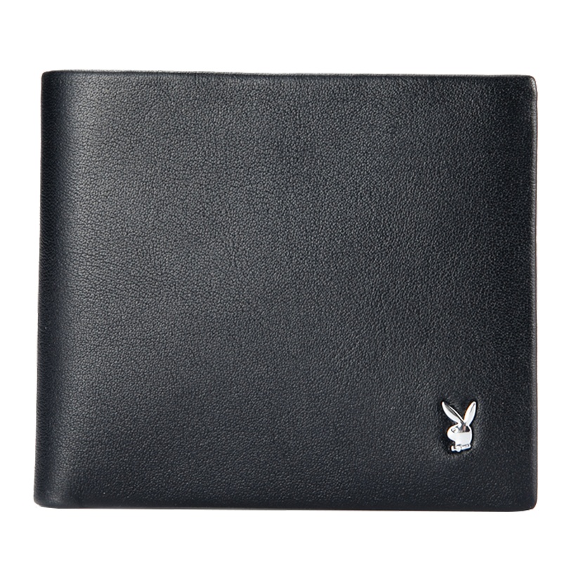 花花公子(PLAYBOY) 钱包男真皮男士钱包短款头层牛皮时尚休闲韩版头层牛皮青年学生钱夹