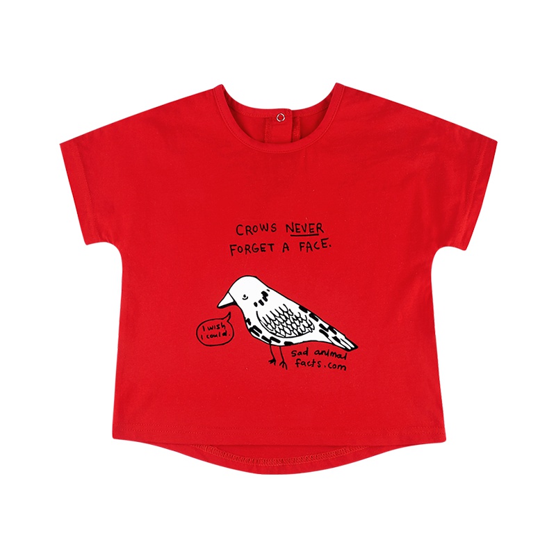 angeeb 宝贝心语 0-4岁宝宝短袖T恤 男童女童印花短袖 男女宝宝棉T恤