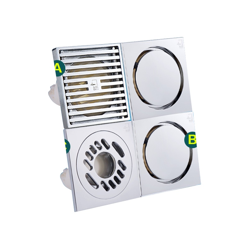 潜水艇地漏全铜防臭地漏盖防堵地漏滤网防臭地漏芯套装3寸地漏三通用型管道不怕买错潜水艇套餐