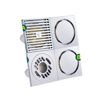 潜水艇地漏全铜防臭地漏盖防堵地漏滤网防臭地漏芯套装3寸地漏三通用型管道不怕买错潜水艇套餐