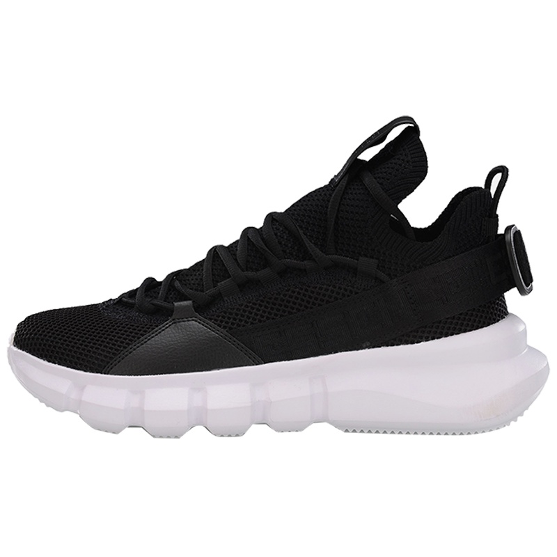 李宁(LI-NING)休闲鞋男鞋悟道Lace Up男子一体织透气中帮篮球休闲鞋AGBP009