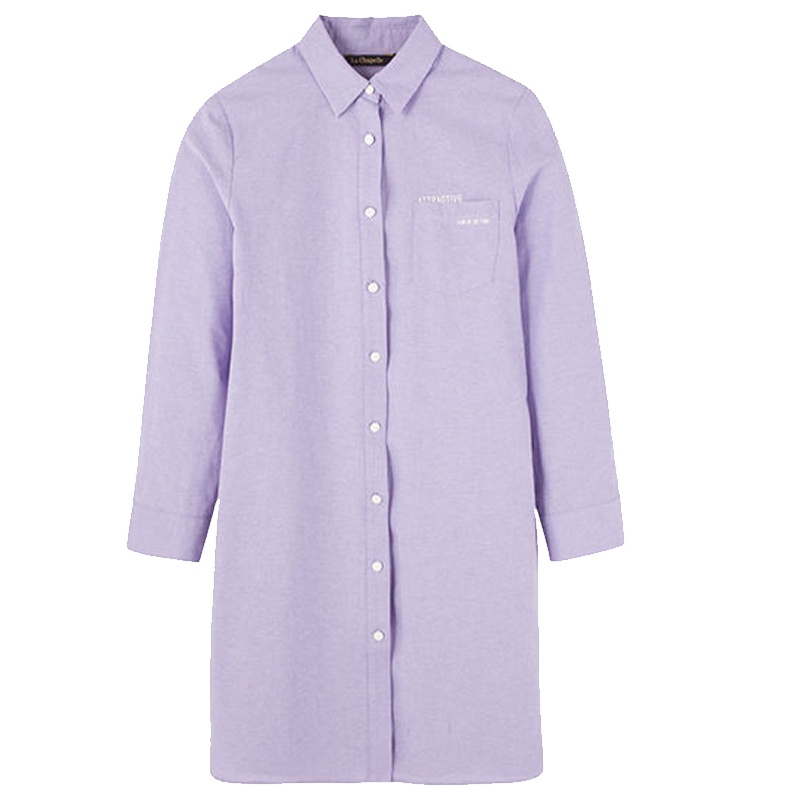 【专柜同款】拉夏贝尔秋冬新款韩版时尚宽松百搭休闲上衣长袖衬衫女10018092