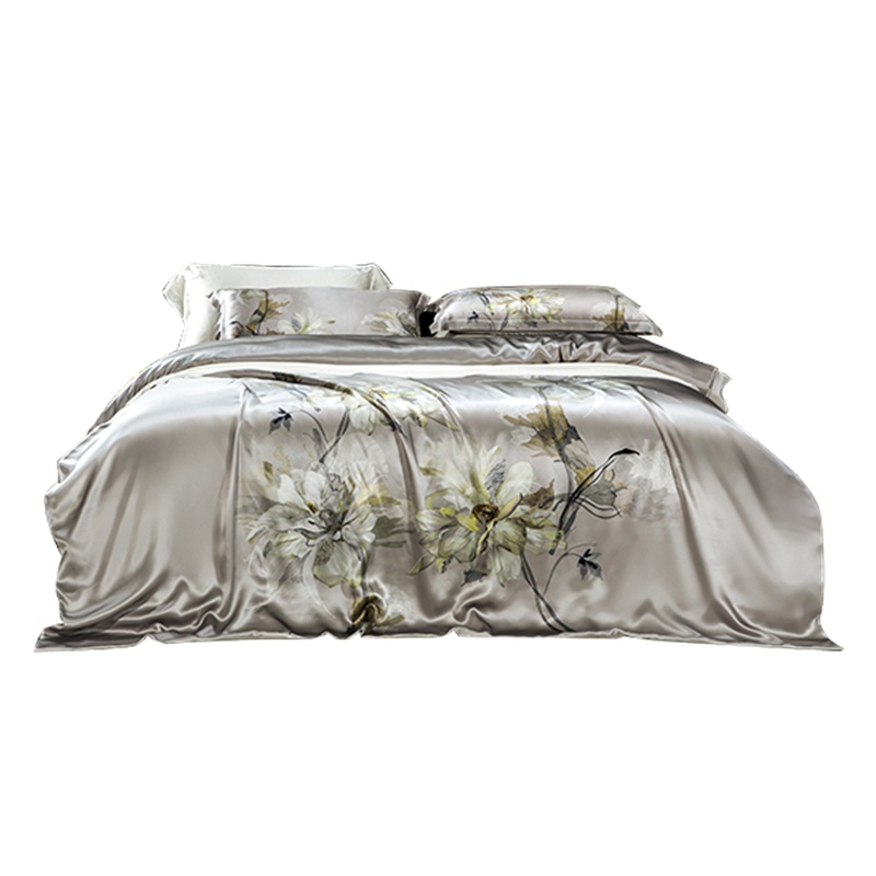 凯诗风尚(CHARSON)真丝数码印花四件套 苏宁自营 环保染料真丝高端数码印花双人床上用品套件