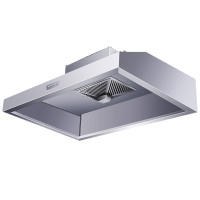 定制商用油烟机黄金蛋不锈钢排烟罩油烟罩厨房饭店简易烟罩商用强力抽油烟机_100x80x45cm单风机600瓦