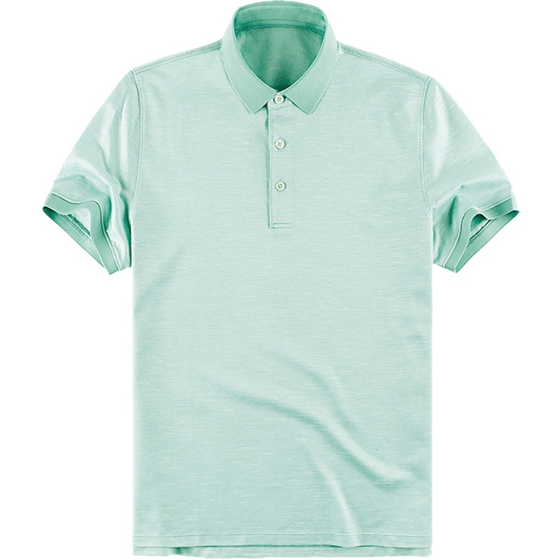 布先生短袖T恤男 雅致商务t恤竹节纹翻领男上衣 短袖T恤男AT10021