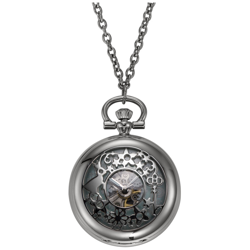 海鸥表(SEA-GULL)海鸥手表男士复古 自动机械表 星蓝盘Seagull镂空防水 自动机械 怀表 1000LK