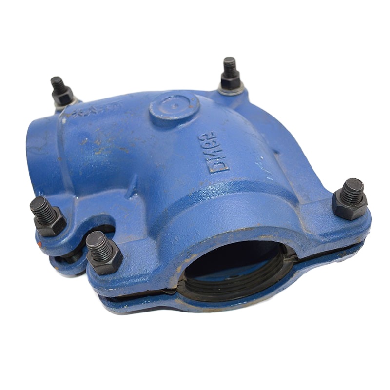 哈夫节弯头 快速抢修弯头补漏卡子抱箍快速接头水管堵漏器铸铁弯头 DN40pe50*90度