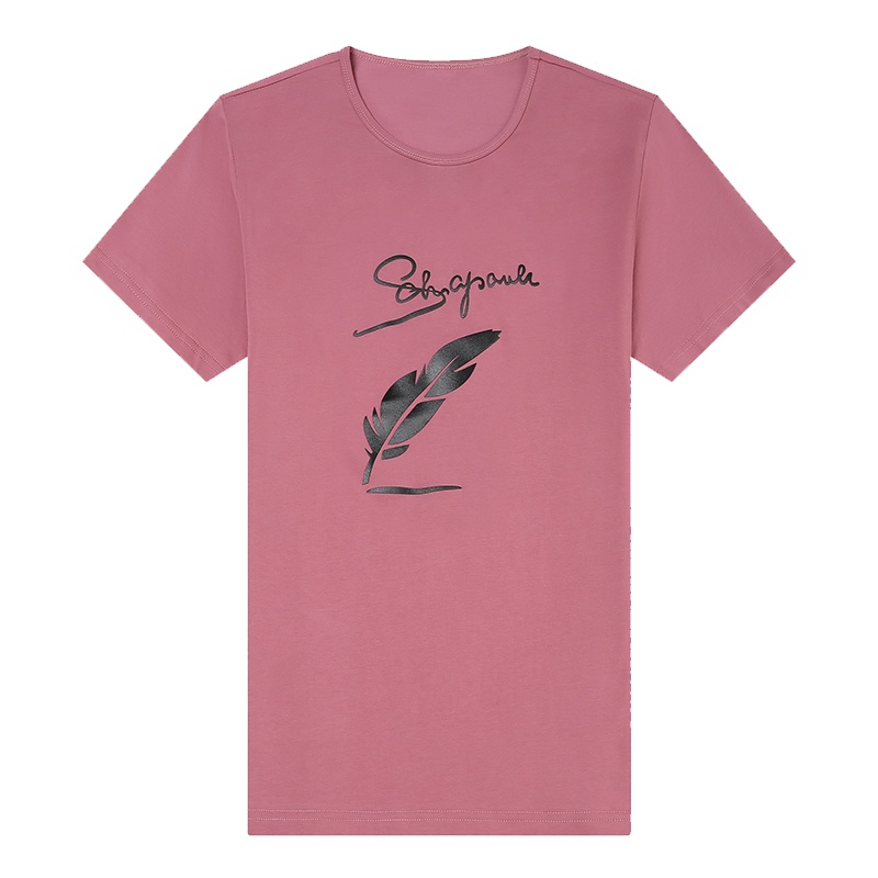 帝乐鳄鱼(CARTELO)卡T恤男纯棉印花男白色短袖打底t体恤纯色休闲青年半袖