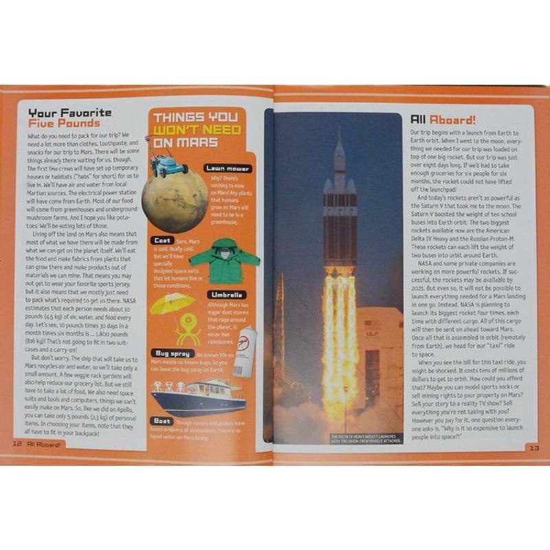 英文原版 美国国家地理 Welcome to Mars 欢迎来到火星 火星定居指南 2017年度STEM图书 美国工