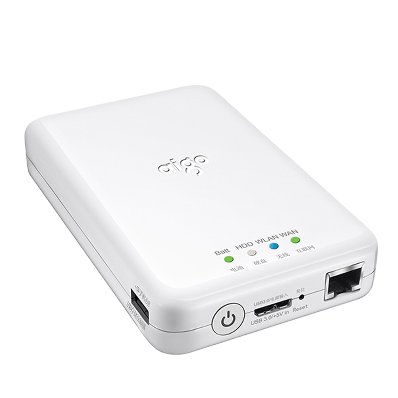 [苏宁自营]爱国者(aigo) PB726S 1T 无线移动硬盘(计价单位:块) 白色