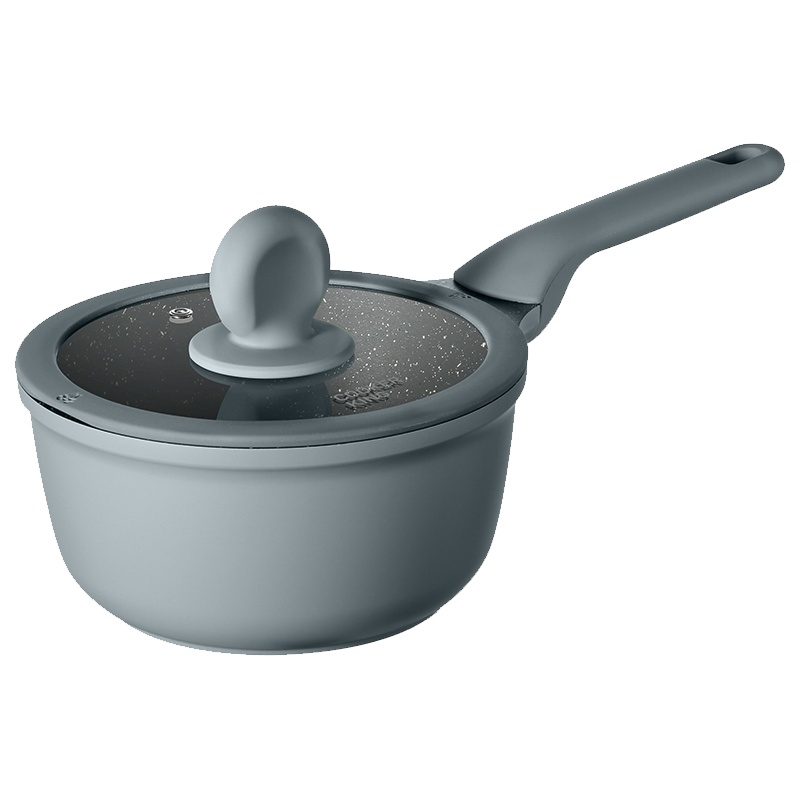 炊大皇(COOKER KING)18cm星空灰奶锅婴儿宝宝辅食锅煮面锅NG18XK煤气灶电磁炉通用小汤锅加厚厨房锅具炊具
