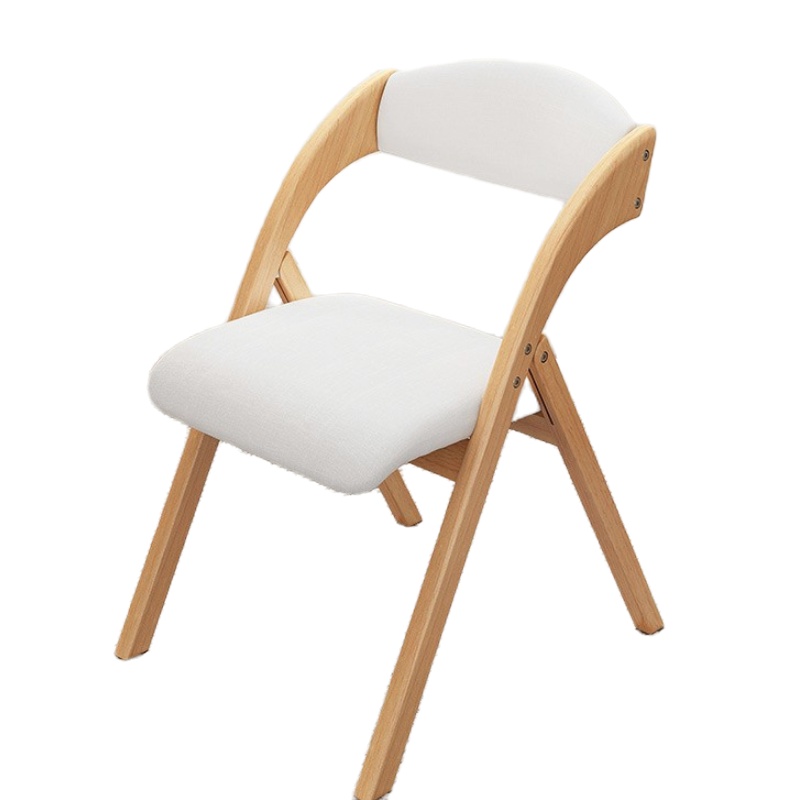 顶鸿家用靠背餐椅实木可折叠椅简约办公电脑简易折叠便携椅子DH-HY1065