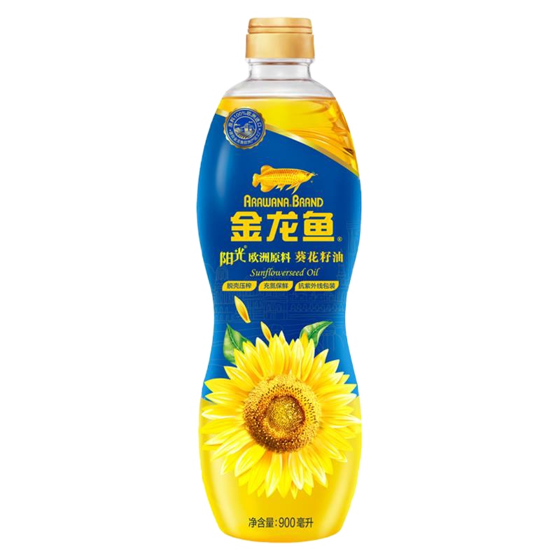金龙鱼 葵花油900ml*2瓶 新老包装随机发货