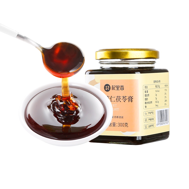 拍1发2杞里香薏仁伏湿膏茯苓膏300g红豆薏米仁茶舌苔厚白湿气四君子汤膏