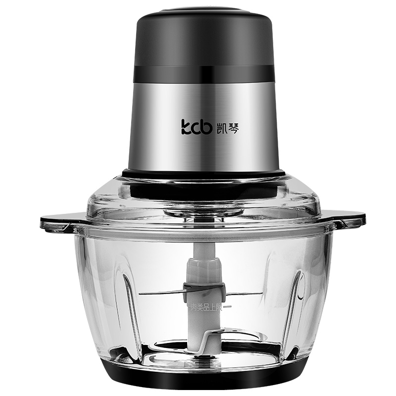 kcb凯琴绞肉机家用电动玻璃碗多功能料理机绞馅机碎肉机切菜机搅拌架KC-JR372-C