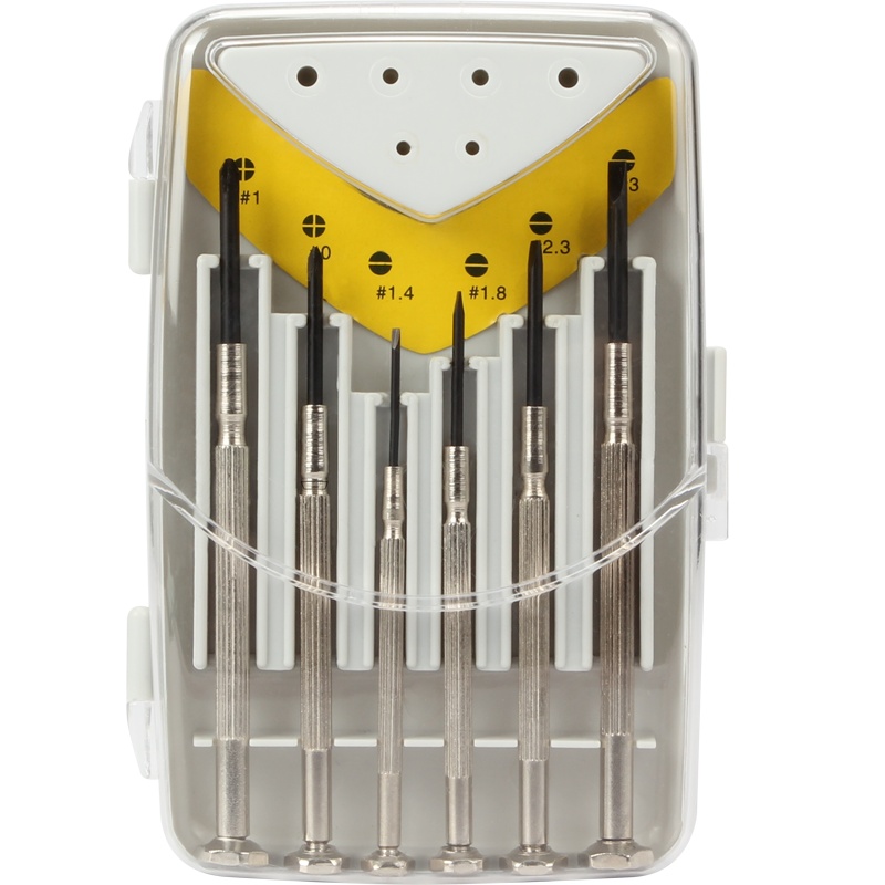 吉米家居 JM-GT6 6件精密螺丝刀套装钟表螺丝批适用手机手表笔记本电脑数码维修工具起子改锥