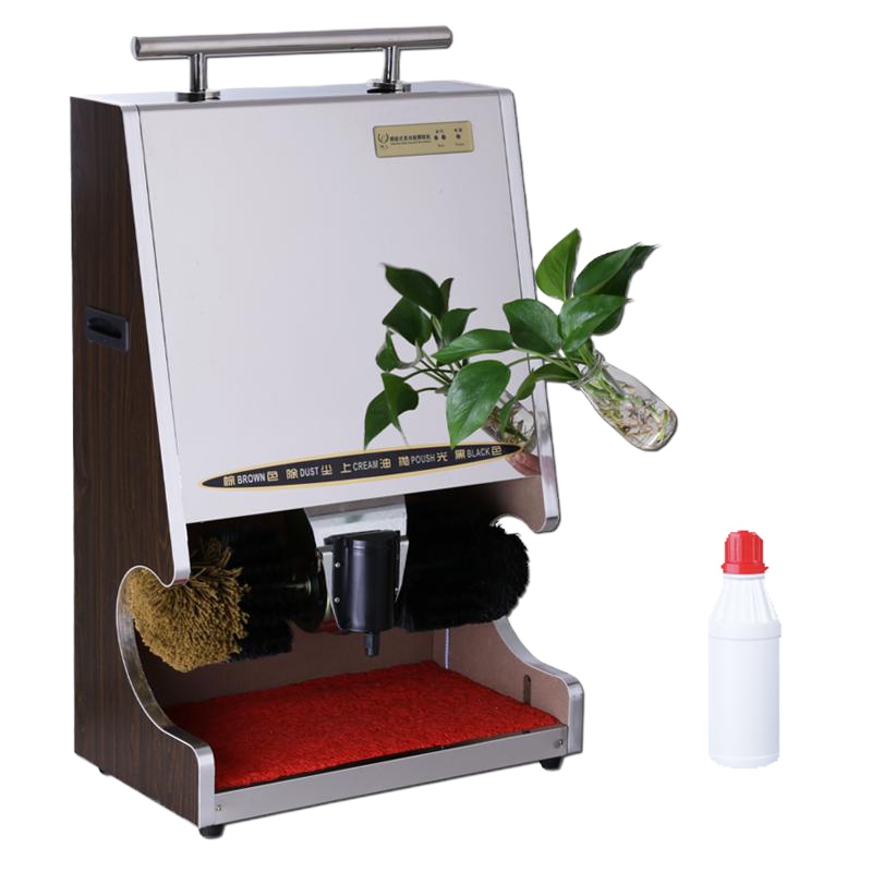 擦鞋机刷鞋机擦鞋器刷鞋器古达擦皮鞋机器全自动感应酒店宾馆大堂电动 雅致黑-磨砂(送鞋油*1