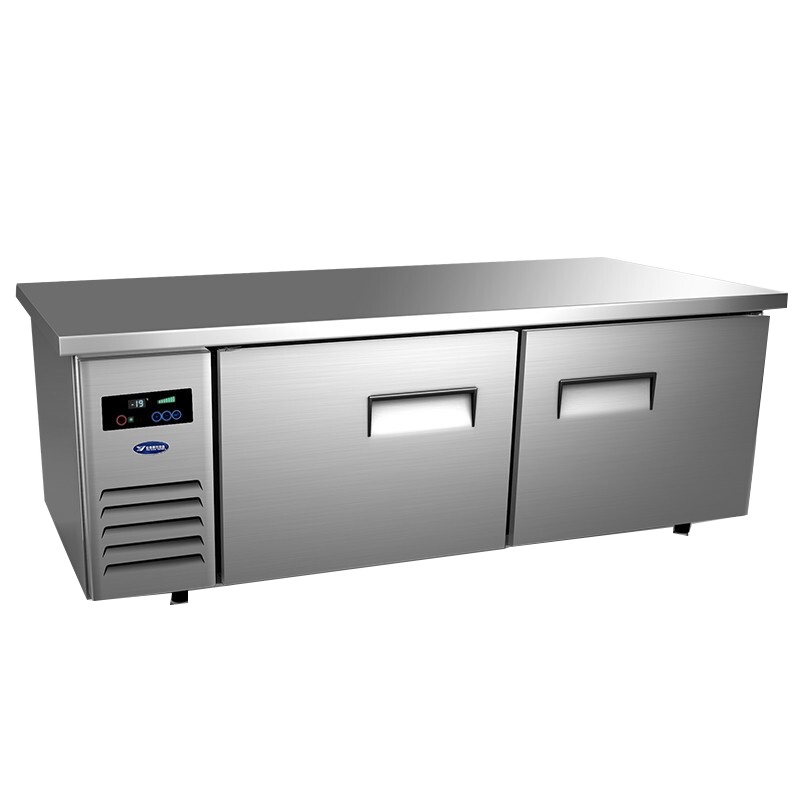 银都商用保鲜工作台工程款烘培冷藏双温立式速冻冰柜 直冷工作台全冷冻(-6℃~-18℃) 长1.8×宽0.75×高0.8