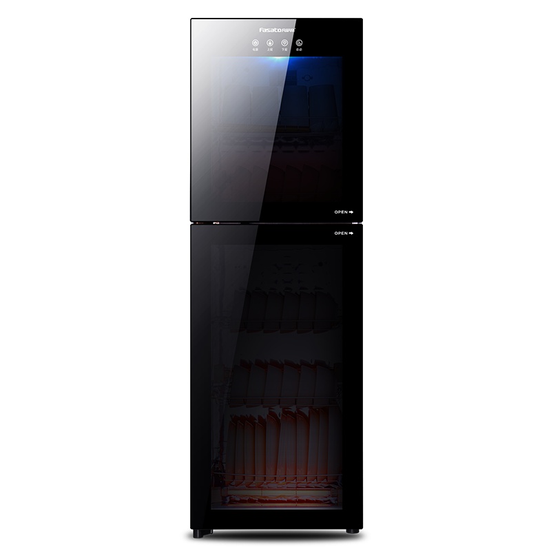 凡萨帝(fasato)130L商用消毒柜全面屏触控版 大容量五层架 上下双室分控循环杀菌 厨房酒店通用型消毒柜