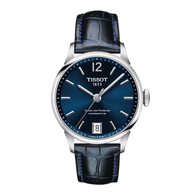 天梭(TISSOT) 瑞士手表 2019年新品杜鲁尔系列皮带机械女士手表T099.207.16.047.00