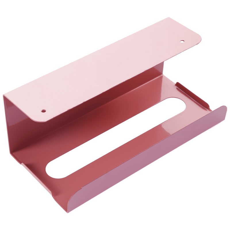 家柏饰(CORATED)厨房橱柜下挂式纸巾架日式卷纸抽纸架 免打孔铁艺纸巾盒收纳架子