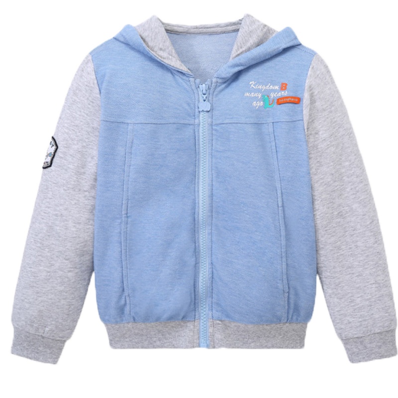 丽婴房童装男童男宝宝休闲连帽外套儿童柔软舒适上衣2020春季新款