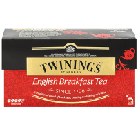 英国川宁(TWININGS) 波兰进口茶叶袋泡茶包 早餐经典红茶25包*2g