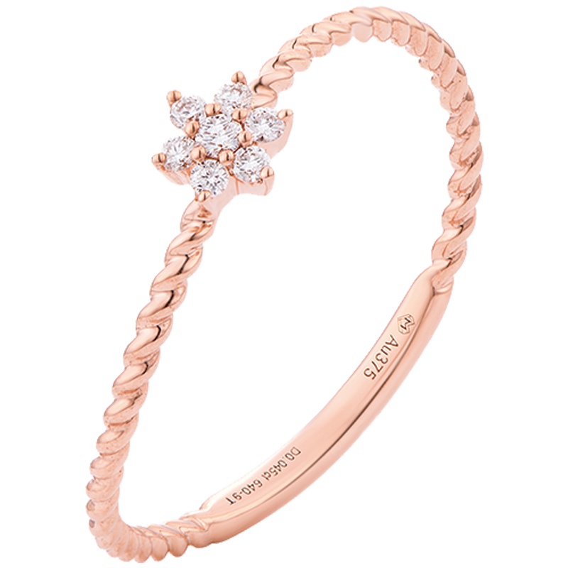 MONOLOGUE独白MIX系列9K金钻石戒指钻戒MA690