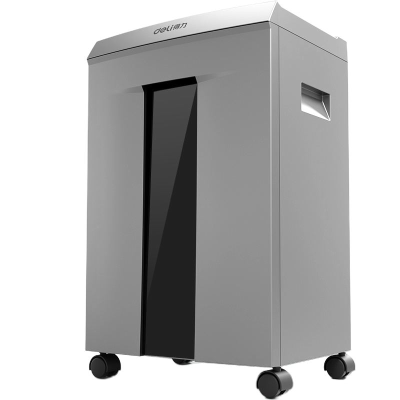 得力(deli)4级保密办公商用碎纸机(单次10张 20L 持续60分钟 可碎卡碎光盘)9958