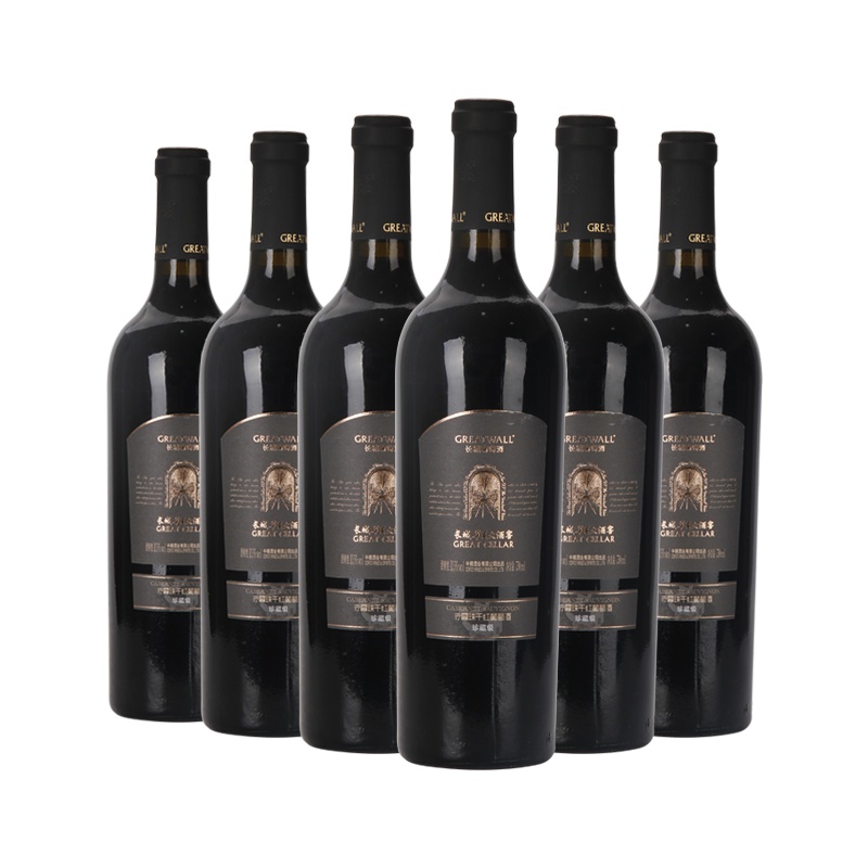 长城(GreatWall)碣石山产区华夏大酒窖珍藏级赤霞珠红酒 中粮出品干红葡萄酒 750ml*6瓶整箱装