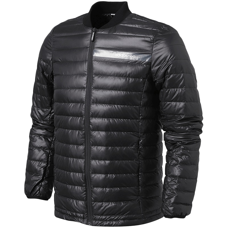 【自营】adidas阿迪达斯NEO男子羽绒服保暖休闲运动服CD2314 L CD2314黑色