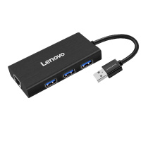 联想(Lenovo)LP0803拓展坞 USB 3.0分线器扩展坞 USB转RJ45网卡网口网线转换器 hub集线器