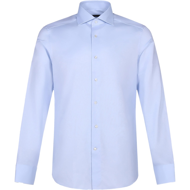 杰尼亚 Ermenegildo Zegna 男士棉质长袖衬衫203902 9MS0BA