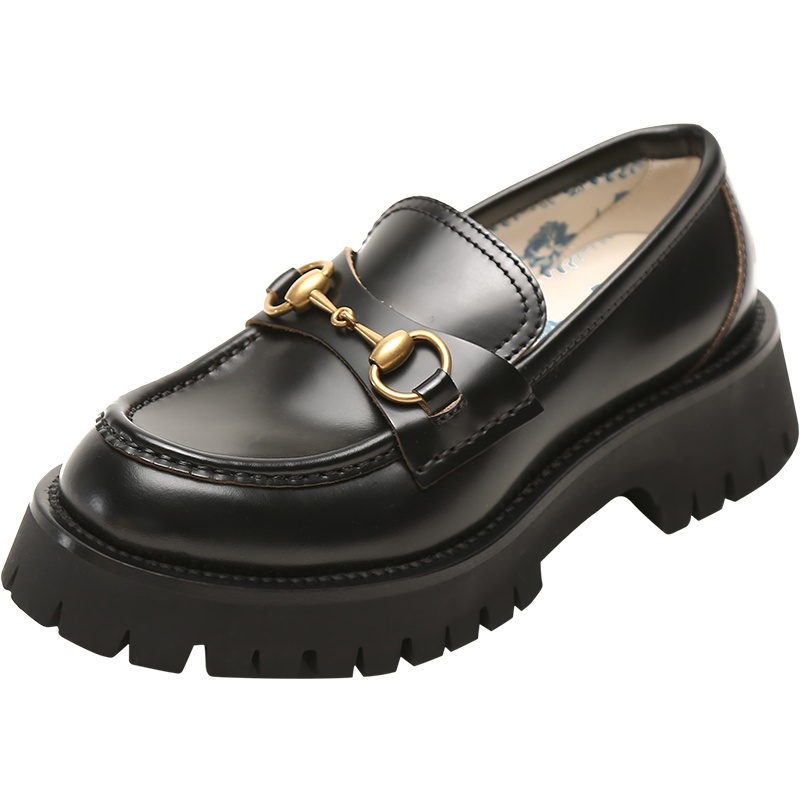 古驰 GUCCI 女士皮革马衔扣厚底皮鞋乐福鞋577236 DS800