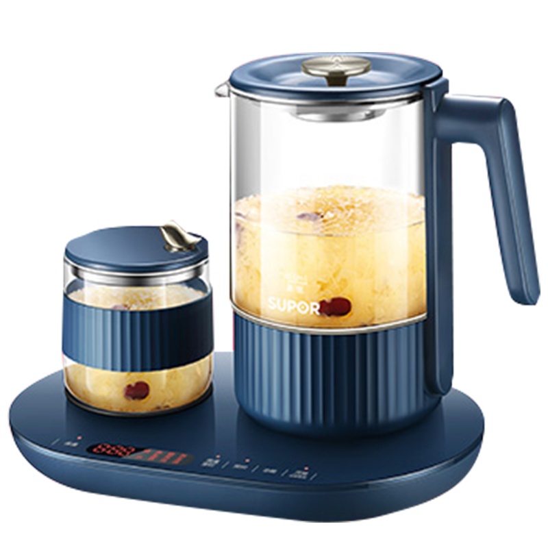 苏泊尔(SUPOR)养生壶养生杯双杯精巧容量 烧水壶保温杯垫迷你多功能花茶壶煮茶器电热水壶开水壶电水壶SW-08Y29