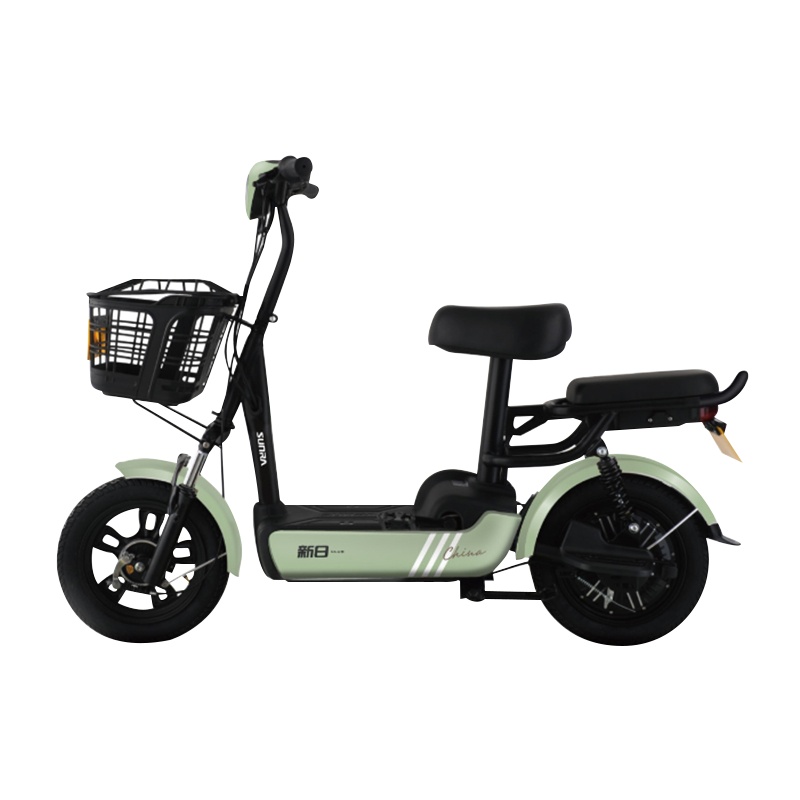 新日（Sunra）电动车 新国标电动自行车 小果酱 变频电机真空胎成人男女电瓶车轻便迷你代步车 牛油果绿/油光黑