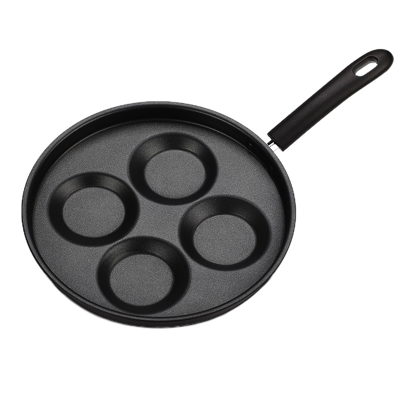 煎鸡蛋锅不粘平底锅家用迷你荷包蛋蛋饺锅模具四孔煎蛋电磁炉 FENGHOU 26厘米四孔煎蛋锅电磁炉款