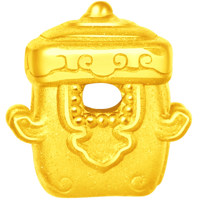 新款 周大福金吊坠百宝阁系列主子驾到路路通珠足金金吊坠FR470