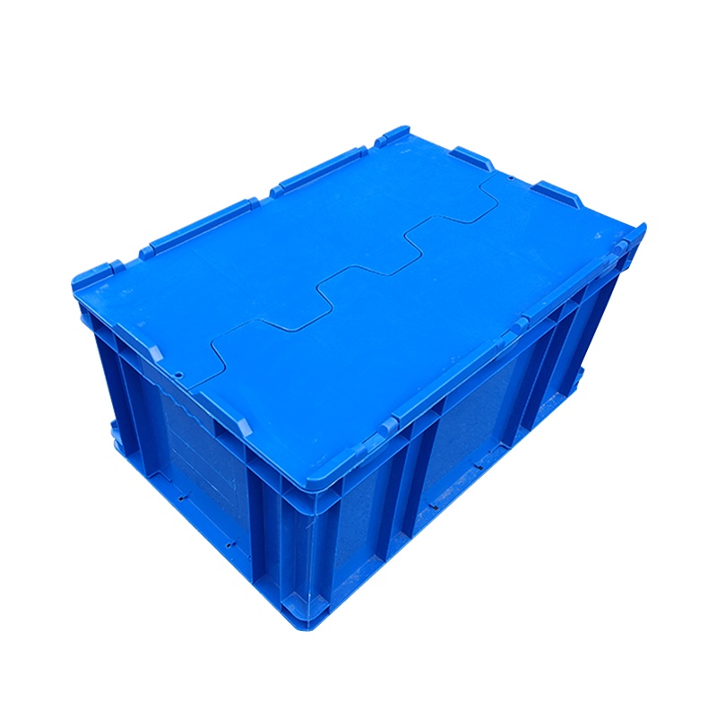 海斯迪克 gnjz-155 加厚塑料零件箱 汽车配储物箱周转箱 收纳工具箱零件箱带盖运输物流箱 D箱-有盖蓝色