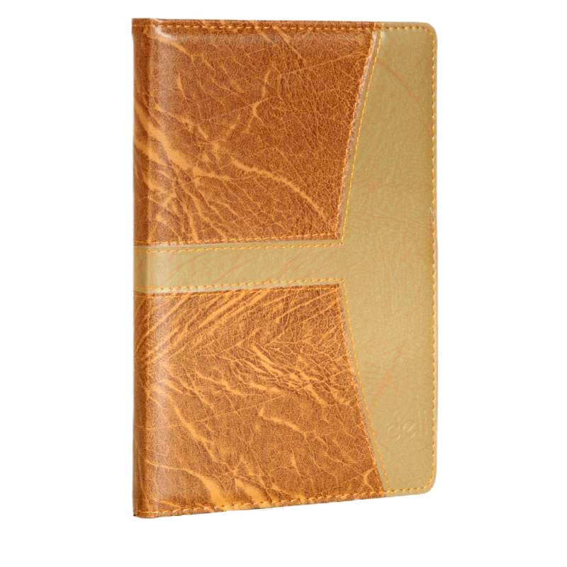 得力7921皮面笔记本160页 25K 巧克力色(本)