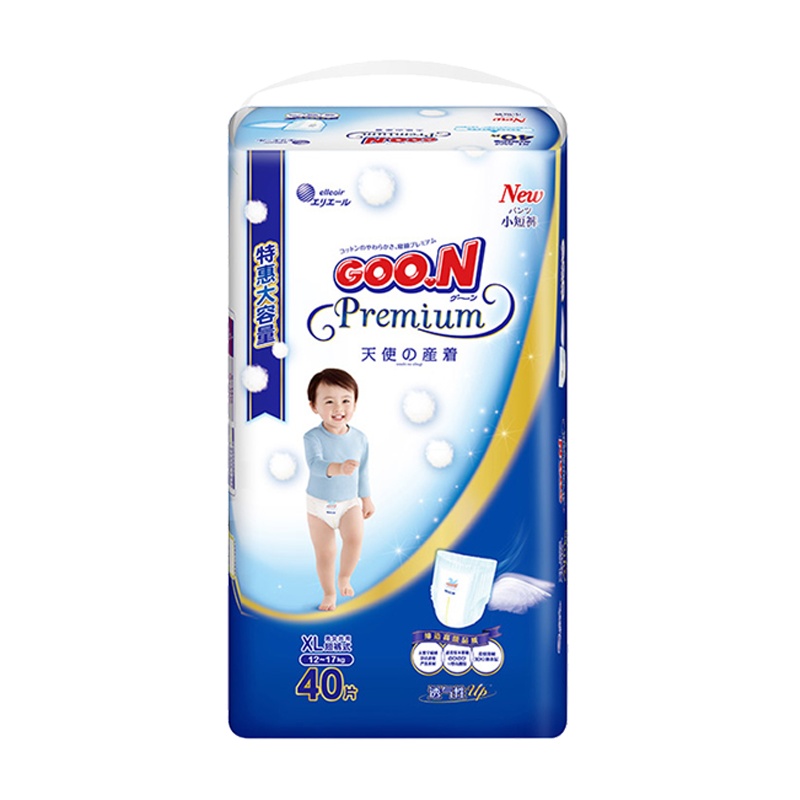 大王(GOO.N)天使系列拉拉裤加大号(XL号)40片(12kg-17kg)