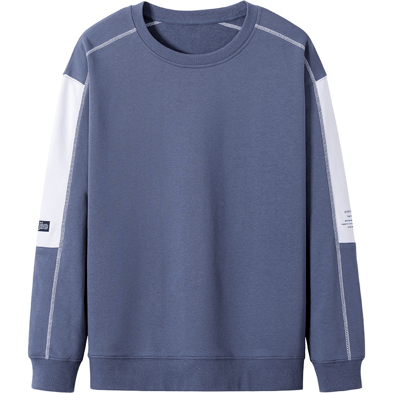 AWY0105122-拓路者卫衣男士套头衫2020新款秋季潮流拼接撞色落肩宽松运动卫衣